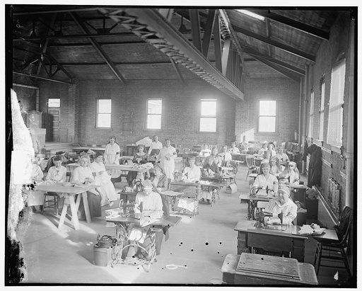 Mrs. Doyen's Red Cross workroom