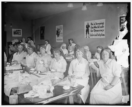 Mrs. Blair's Red Cross sewing club