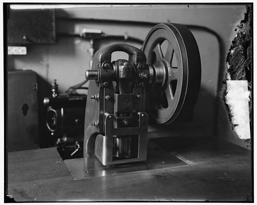 Stamping machine at Treasury