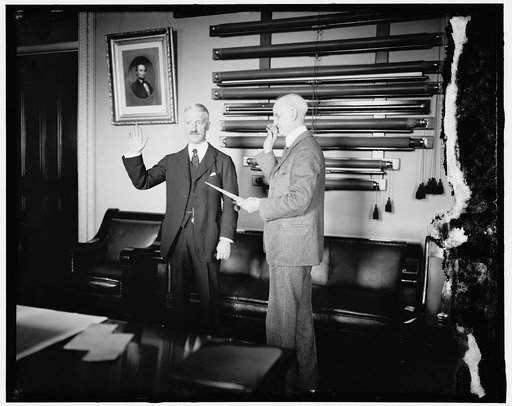 Bainbridge Colby taking oath