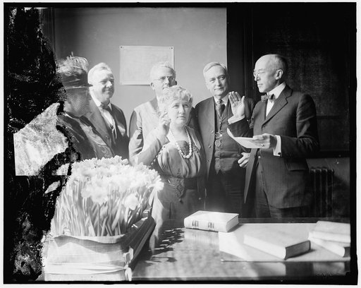 L to R: Mrs. Jos. Daniels; Sec. Daniels; Marlin Morrison; Geo. Wales; Mrs. Gardner; J.T. Doyle.