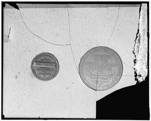 Natl. Academy of Science medal to Hoover and Fowler