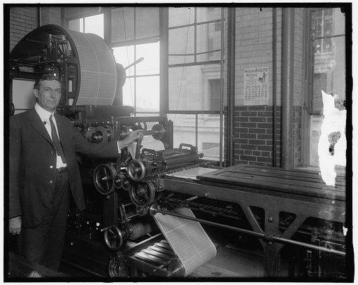 Stamp machine, Bureau of Engraving
