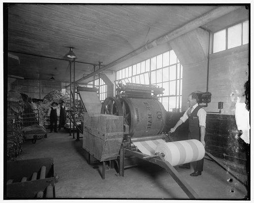 Mail bag machine P.O. Dept.