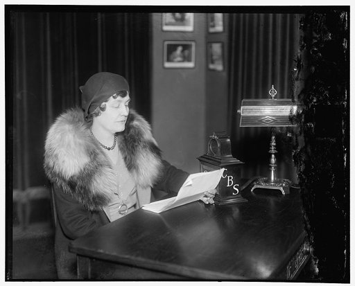 CBS. National Woman's Dem. Clerk Mrs. Ellis A. Yost