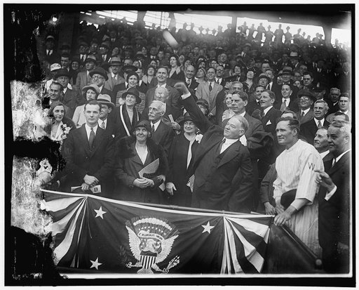 Hoover throws out 1st ball at opening of League