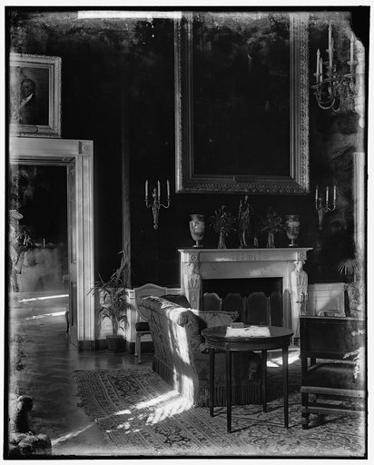 White House: Red room showing [...] place west side