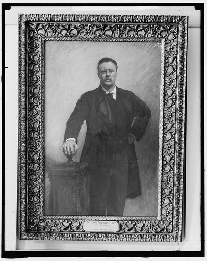 ROOSEVELT, THEODORE. PHOTO OF SARGENT PAINTING