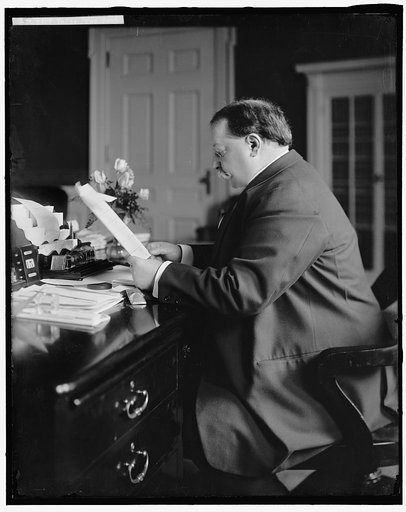 TAFT, PRESIDENT. AT DESK