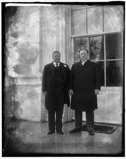 TAFT, WILLIAM HOWARD. WITH THEODORE ROOSEVELT