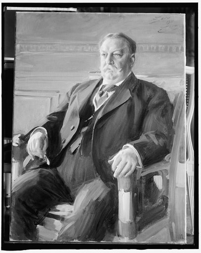 TAFT, PRESIDENT. PAINTING BY ZORA