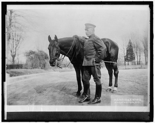 WOOD, LEONARD. GENERAL. ON HORSEBACK