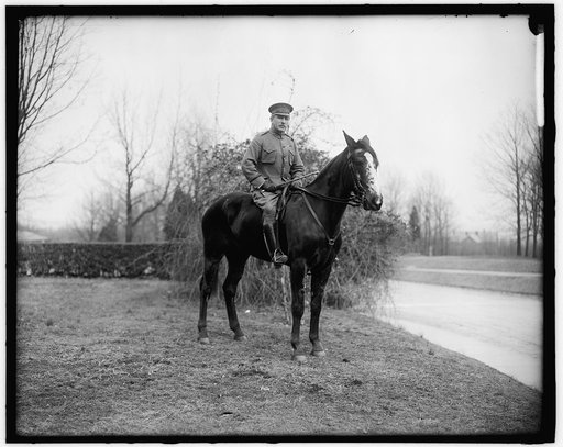 WOOD, LEONARD. GENERAL. ON HORSEBACK