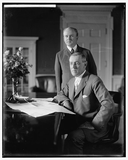 WILSON, WOODROW. WITH TUMULTY