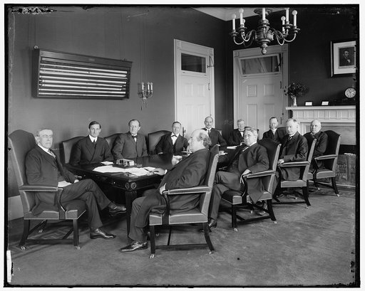 WILSON, WOODROW. WITH CABINET