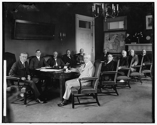 WILSON, WOODROW. WITH CABINET