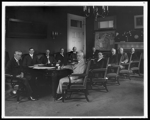 WILSON, WOODROW. WITH CABINET