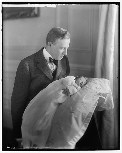 SAYRE, FRANCIS, JR., BABY. WITH FATHER
