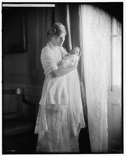 SAYRE, FRANCIS, JR., BABY. WITH MOTHER