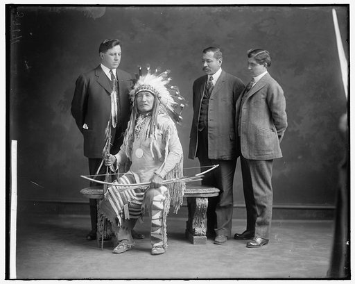 BLACK FEET DELEGATION, MONTANA. GROUP