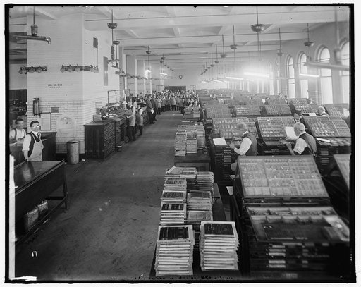 GOVERNMENT PRINTING OFFICE. TYPE SETTING