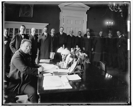 TAFT, WILLIAM HOWARD. SIGNING NEW MEXICO STATEHOOD BILL