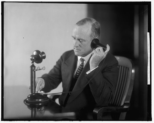 C & P TELEPHONE CO. MAN ON PHONE