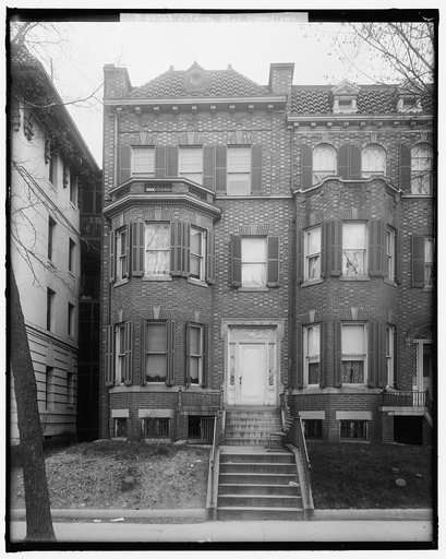 JOLSON, AL. AL JOLSON'S HOUSE, 1787 IRVING ST, NW