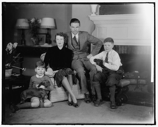 LODGE, HENRY CABOT, JR., SENATOR AND FAMILY