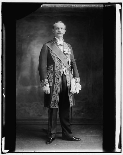 UNIDENTIFIED MAN. AMBASSADORIAL TRAPPINGS