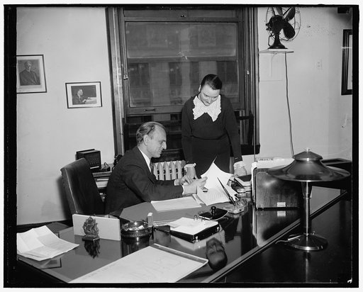 James M. Landes, Chairman of S.E.C. and Sec. Miss E.M. Townsend