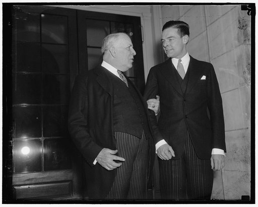 Sen. Cabot Lodge of Mass., right, & Sen. David Walsh of Mass.