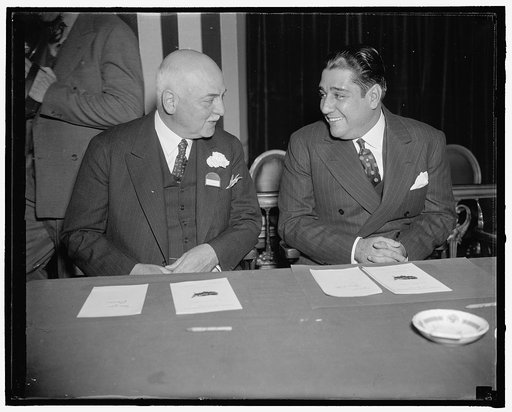Mayor Angelo Rossi, of San Francisco and Mayor Antonio Beruff Mendieta, of Havana