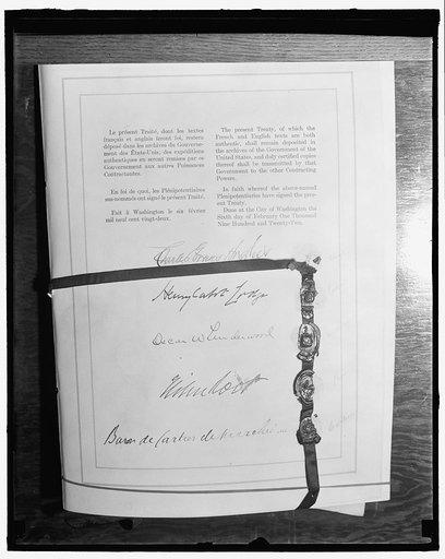 French and American treaty from 1922