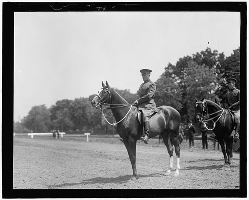 John J. Pershing on horse
