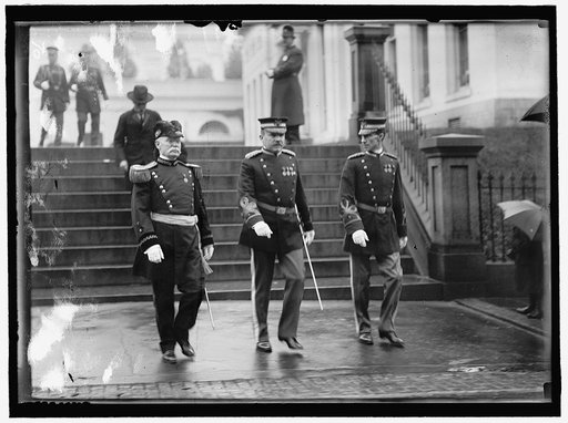 NEW YEAR'S RECEPTION AT WHITE HOUSE. GEN. GEORGE H. TORNEY; COL. FRANK McINTYRE; MAJ. SHELTON