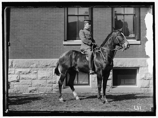 FOSTER, VICTOR S. LT. 15TH CAV., U.S.A., AT FORT MYER, ON 'ACE OF DIAMONDS'