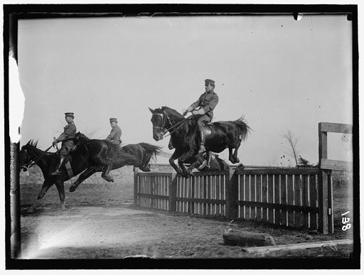 FORT MYER. SHEPHERD, WILLIAM H., 2ND LT., U.S.A., 3RD FIELD ART. HURDLING