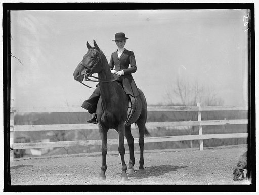 HORSE SHOWS. MISS HARRIET T. WADSWORTH