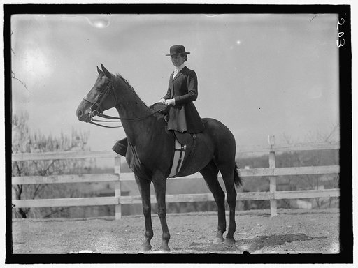 HORSE SHOWS. MISS HARRIET T. WADSWORTH