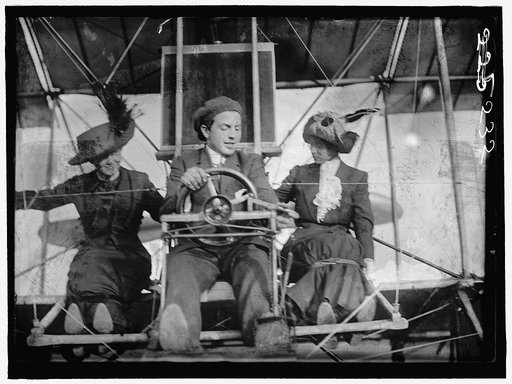 JANNUS, ANTHONY. FLIGHTS AND TESTS OF REX SMITH PLANE FLOWN BY JANNUS. MISS LAURA MERRIAM IN PLANE WITH JANNUS