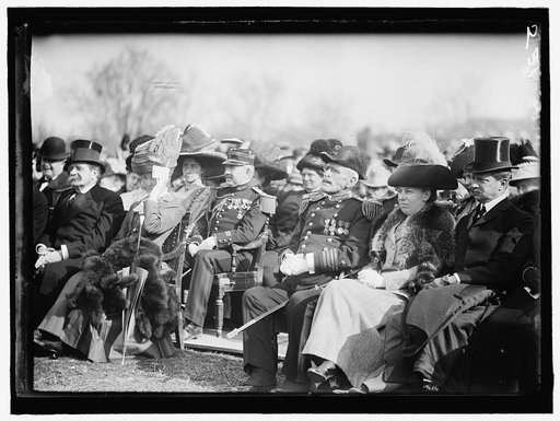 MEYER, GEORGE VON L. WITH MRS. TAFT; SOLDIERS AND SAILORS MONUMENT AT ANNAPOLIS