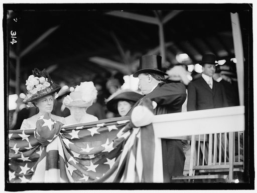 William Howard Taft and his wife Helen "Nellie" Taft at horse show