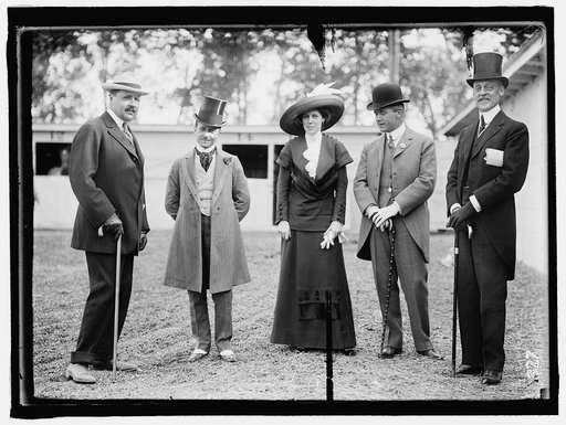 HORSE SHOWS. RICHARD McGRAMM; COUNT DeBUISSERET; MRS. McGRAMM; WILLIAM E. ELLIS; SIR ROBERT HATFIELD