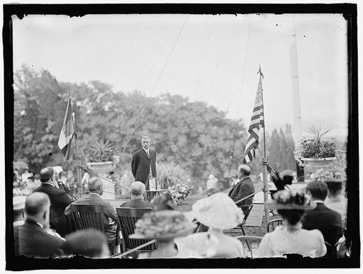 L'ENFANT, PIERRE. MAJOR OF FRANCE. DEDICATION OF TOMB AND MEMORIAL AT ARLINGTON, APRIL 28, 1909. ROOT SPEAKING