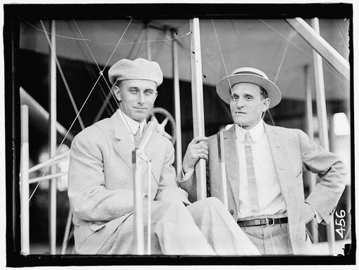 ATWOOD, HARRY. AVIATOR. IN PLANE WITH LEO STEVENS