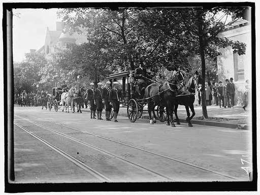 SCHLEY, WINFIELD SCOTT, REAR ADMIRAL, U.S.N. FUNERAL, ST. JOHN'S CHURCH. HEARSE