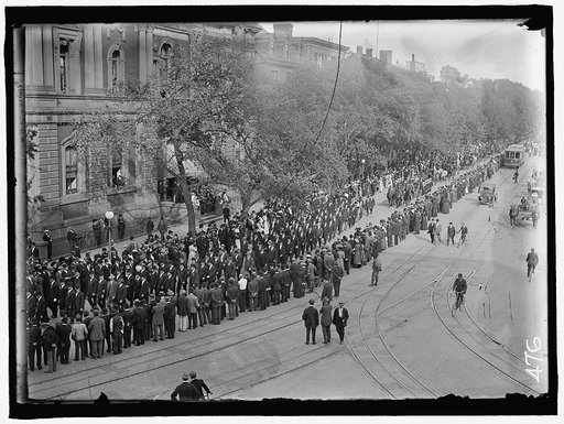 SCHLEY, WINFIELD SCOTT, REAR ADMIRAL, U.S.N. FUNERAL, ST. JOHN'S CHURCH. PROCESSION