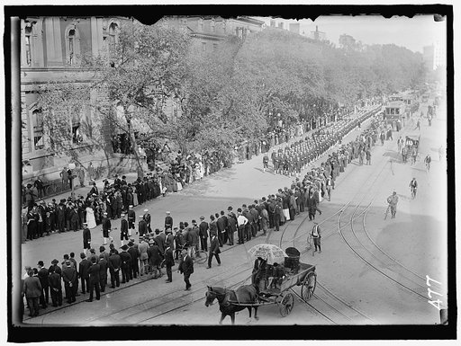 SCHLEY, WINFIELD SCOTT, REAR ADMIRAL, U.S.N. FUNERAL, ST. JOHN'S CHURCH. PROCESSION