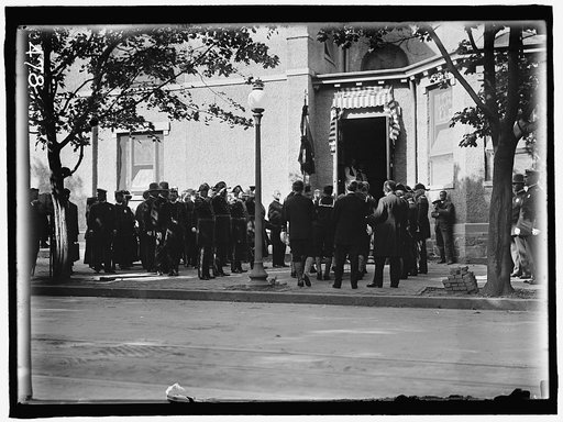 SCHLEY, WINFIELD SCOTT, REAR ADMIRAL, U.S.N. FUNERAL, ST. JOHN'S CHURCH. PALLBEARERS